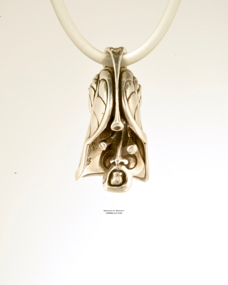 aries fairy jewelry bell necklace sterling silver front view