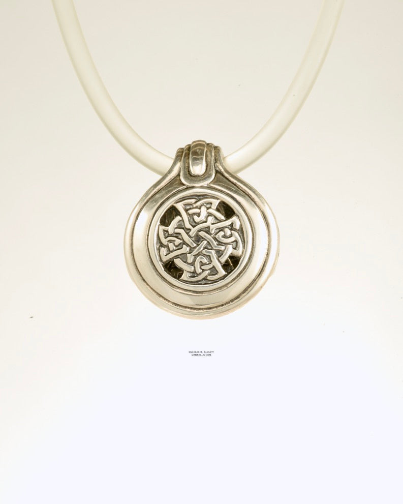 Round Celtic Cross - Sterling