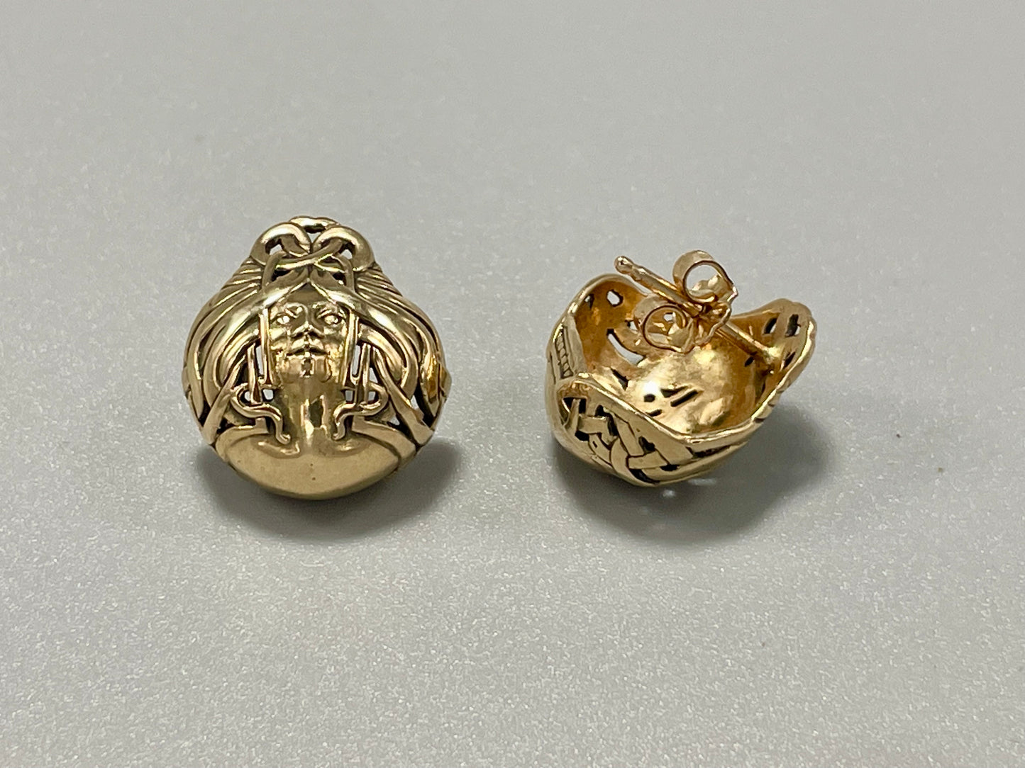 14K Yellow Gold Lady of the Lake Earrings
