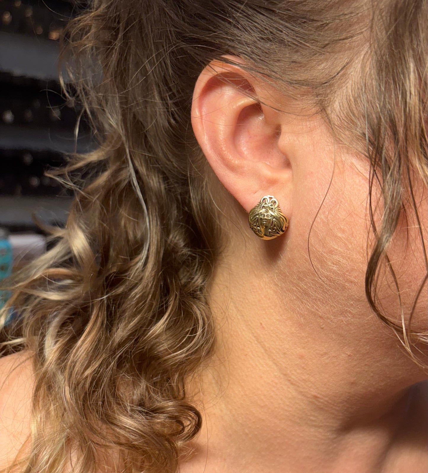 14K Yellow Gold Lady of the Lake Earrings