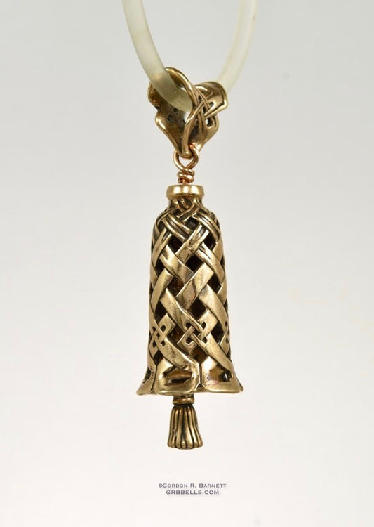 jewelry bell necklace in sterling silver is handmade pendant is made with lost wax casting, then polished and assembled in Washington state perfect gift for weaver