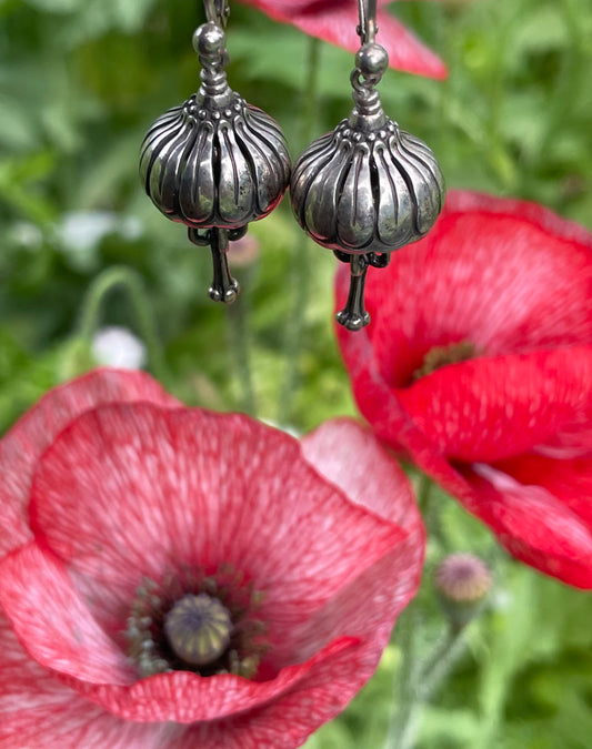 Anemone Bell Earrings Sterling Silver