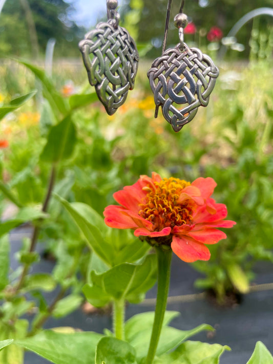 Celtic Knot Earrings Sterling Silver